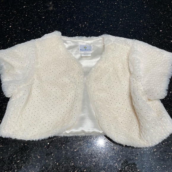 Two cute ‘fancy’ shrugs for dresses.  Black and white with gold specked. - Picture 4 of 5